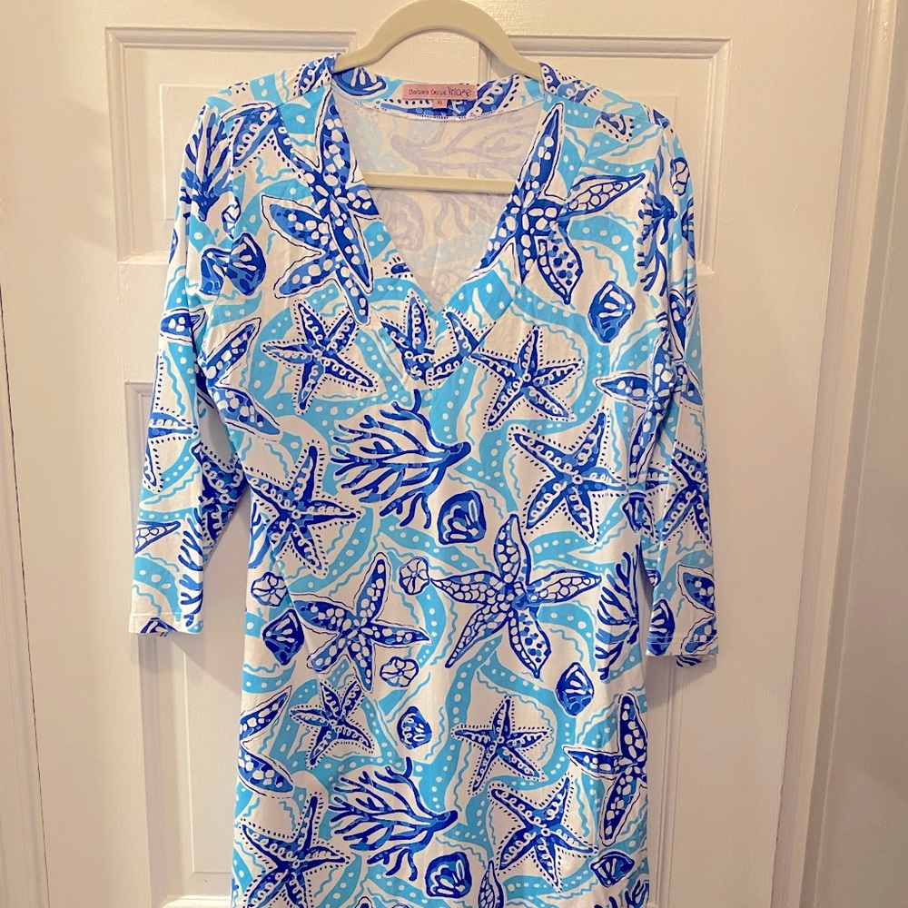 Blue and White Coastal Nantucket Dress